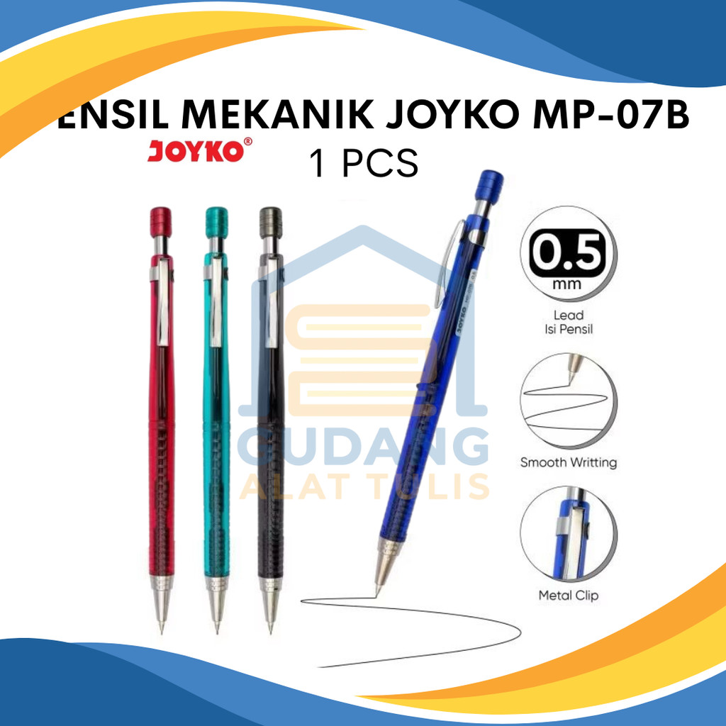 

PENSIL MEKANIK JOYKO MP-07B 0.5MM METAL CLIP PER PCS