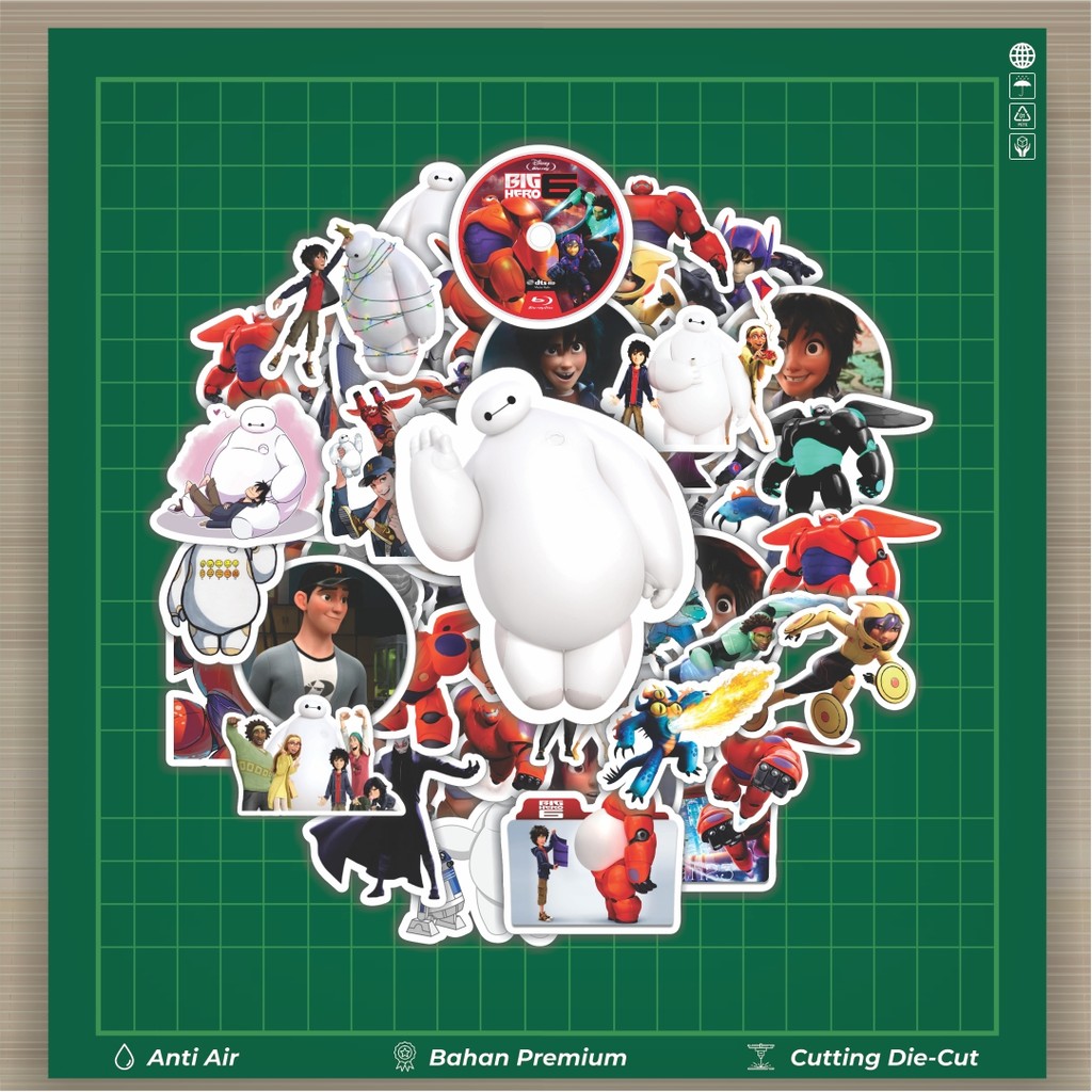 

HOT 50 PCS STIKER Stiker Disney Series Big Hero 6 Karakter Mix 1 Stiker Fashion Cars Decal Dingin Kartu Album Custom Vinyl Anti Air- Sticker Aesthetic Buku Journal Koper Casing HP Tablet Laptop Helm Motor Botol Minum