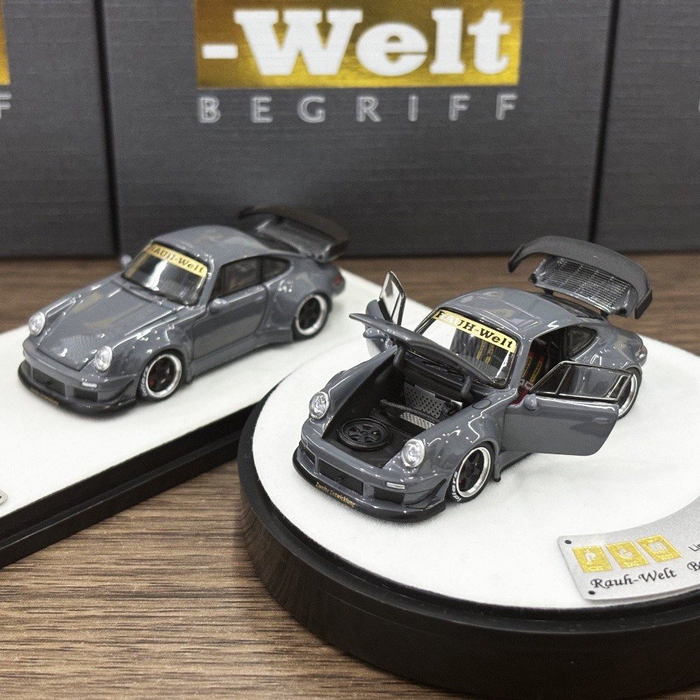 PGM 1/64 RWB930 Cement Grey Color Two Versions Diecast Model Car In 2025