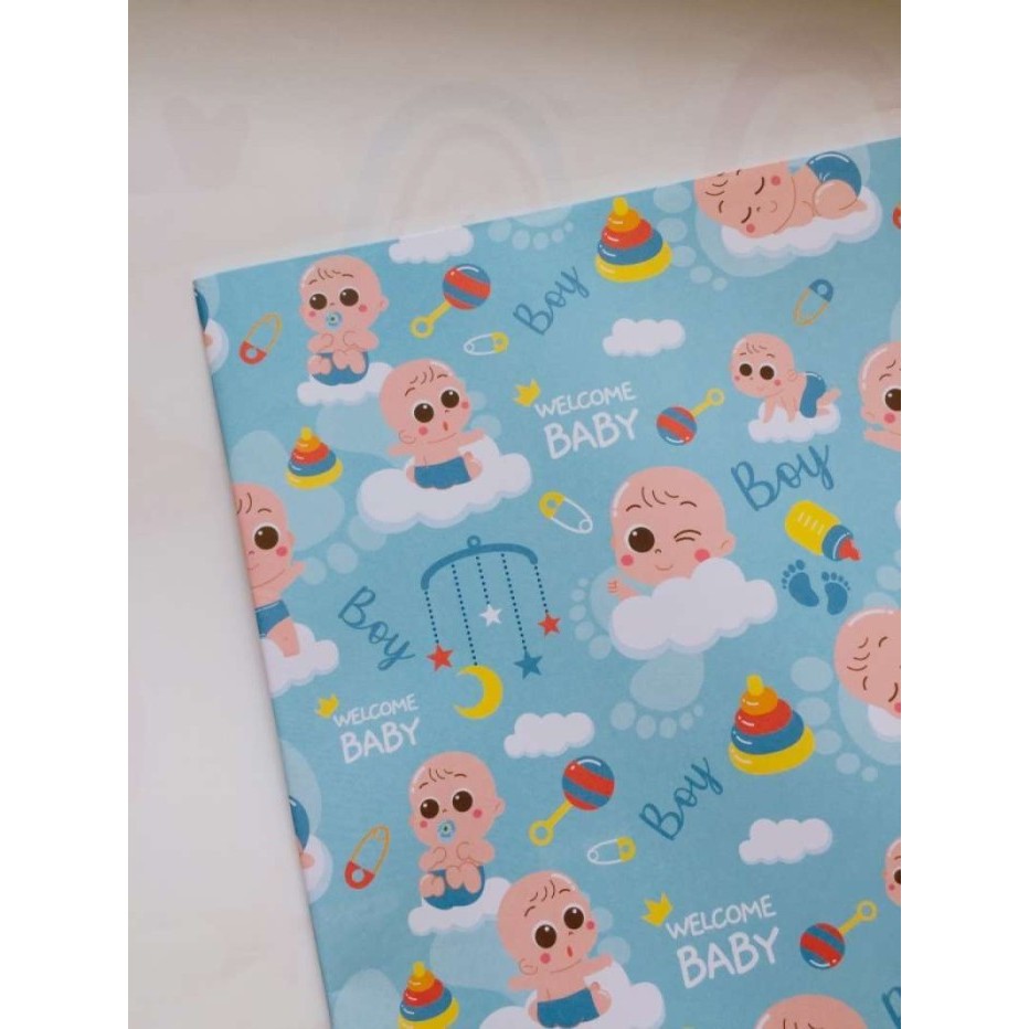 

Kertas kado baby boy blue