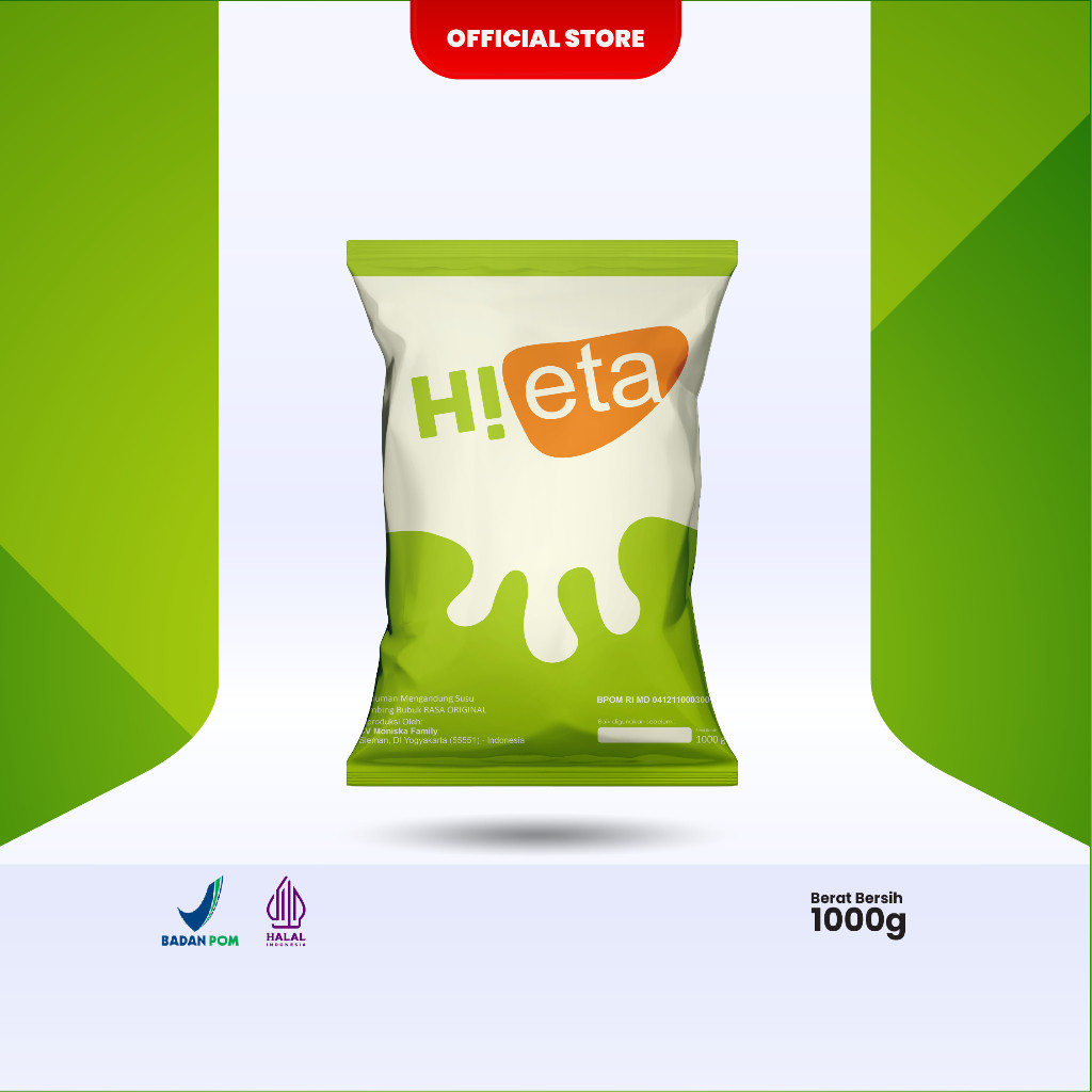 

Susu Kambing Etawa Bubuk 1kg Alami Rasa Original Hieta