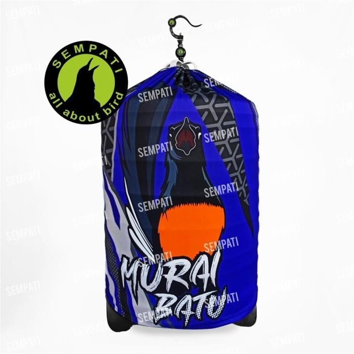 Krodong sangkar murai no 1 jersey premium fullprint motif burung murai - Biru