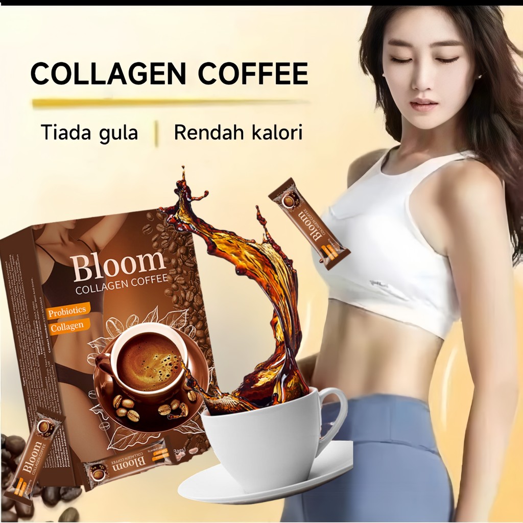 

Bloom Collagen Coffee 60g Kopi Diet Enzim Pelangsing Tubuh Penghancur Lemak Instant Coffee Robusta Collagen Detoksifikasi kopi diet/minuman penurun berat badan/detok slim pelangsing ori/pelangsing/detox slim/fat burner