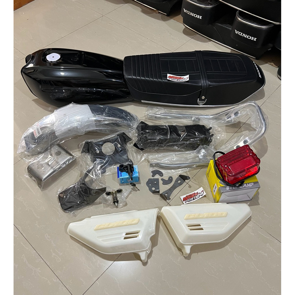 Paket body set gl100 set begel tangki slebor gl100 full set tinggal pasang