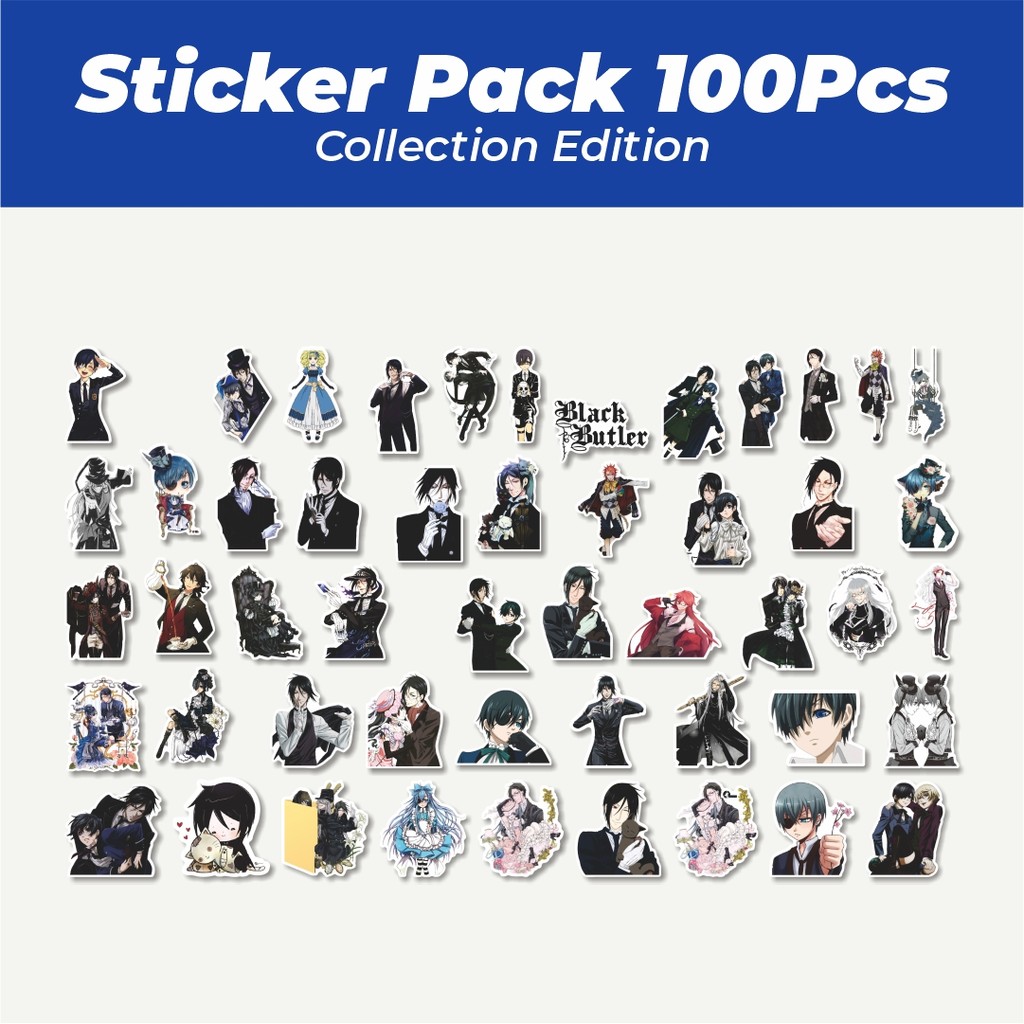 

Hot Stiker Anime Black Butler Char Mix 3 Lucu Anti Air Stikers Berperekat Waterproof Sticker Decal Buat Motor Helm Buku Journal Koper Casing HP Laptop Botol Minum