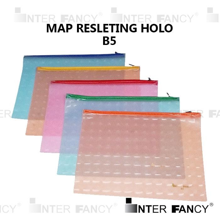 

Map Tas Dokumen Nota Plastik Resleting Holo. Ukuran B5. Berfungsi untuk menyimpan dokumen atau benda lainnya. Bahan Plastik Tebal tidak kamu. Terdiri dari 5 warna.