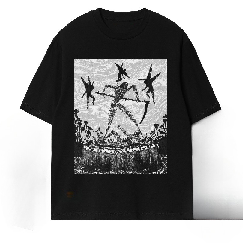 Abigail Clothing - "ABIGAIL X VICIOUS PAIN" - JUDGEMENT Double Layered Longsleeve T-Shirtkaos boxy p