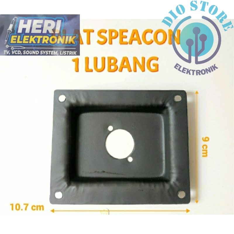 Plat spikon terminal speaker besi kecil 1 lubang lokal