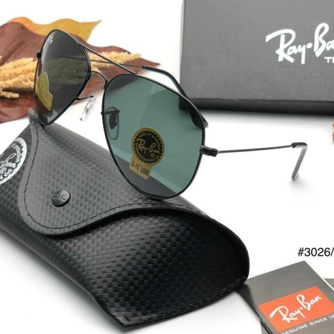 Kacamata Rayban Aviator Lensa Hard Diamond Fullset 3026 - Hitam HARD DIAMOND LENS ASLI AUTHENTIC FUL