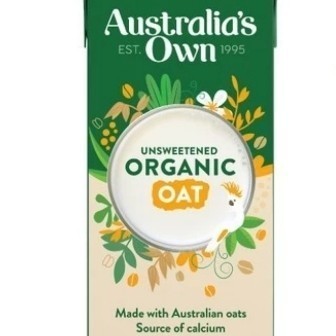 

australia's own organic organik oat milk susu unsweetened 1ltr