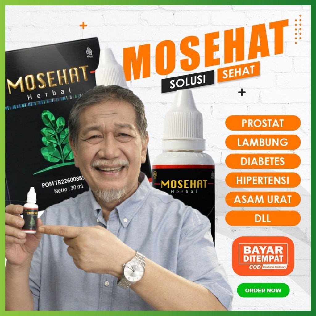 MOSEHAT ORIGINAL Obat Herbal Diabetes Hernia Prostat Asam Urat Kolesterol Wasir Ambeien Batu Empedu