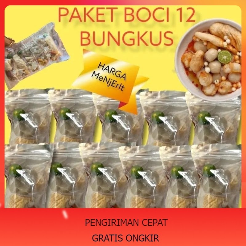 

BASO ACI INSTAN 12 BUNGKUS PAKET USAHA / BASO ACI ORI / BASO ACI GARUT