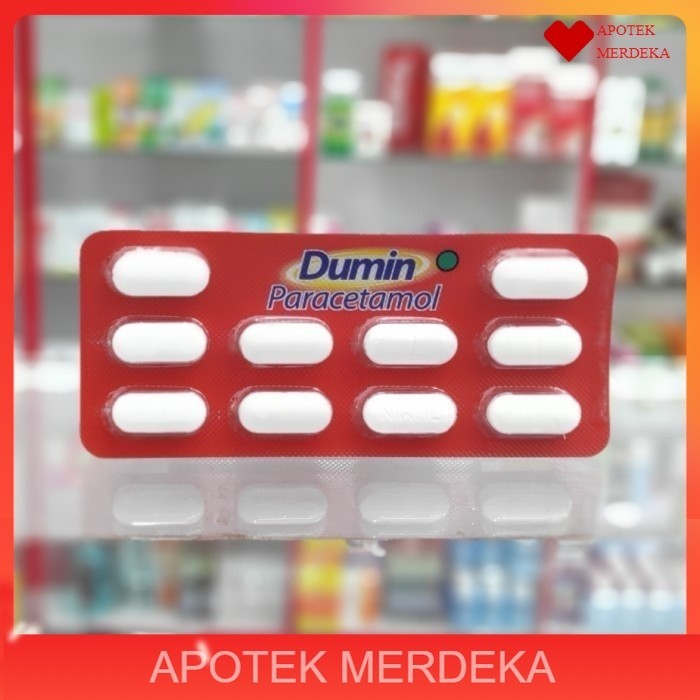 dumin paracetamol strip 10 tablet / obat demam
