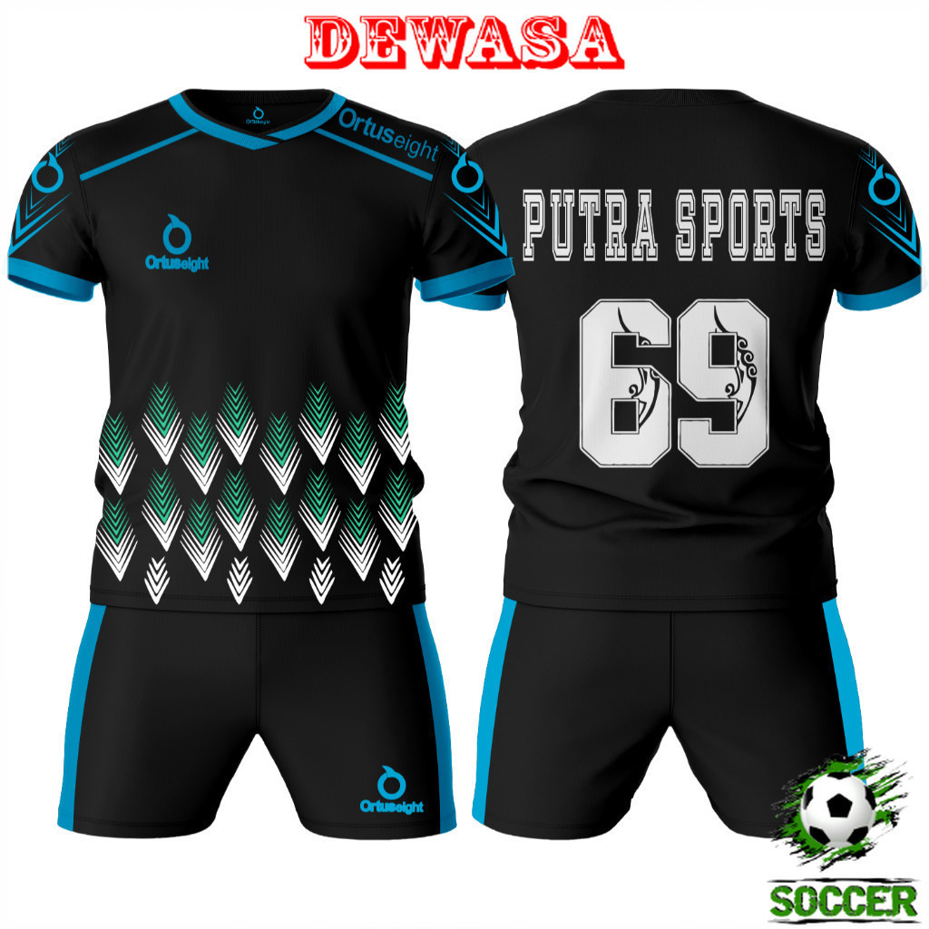 Pasang Nama Dan Nomor Baju Dewasa Setelan Jersey Futsal simpel Pria Wanita  Nama Size Jumbo Panda Hi