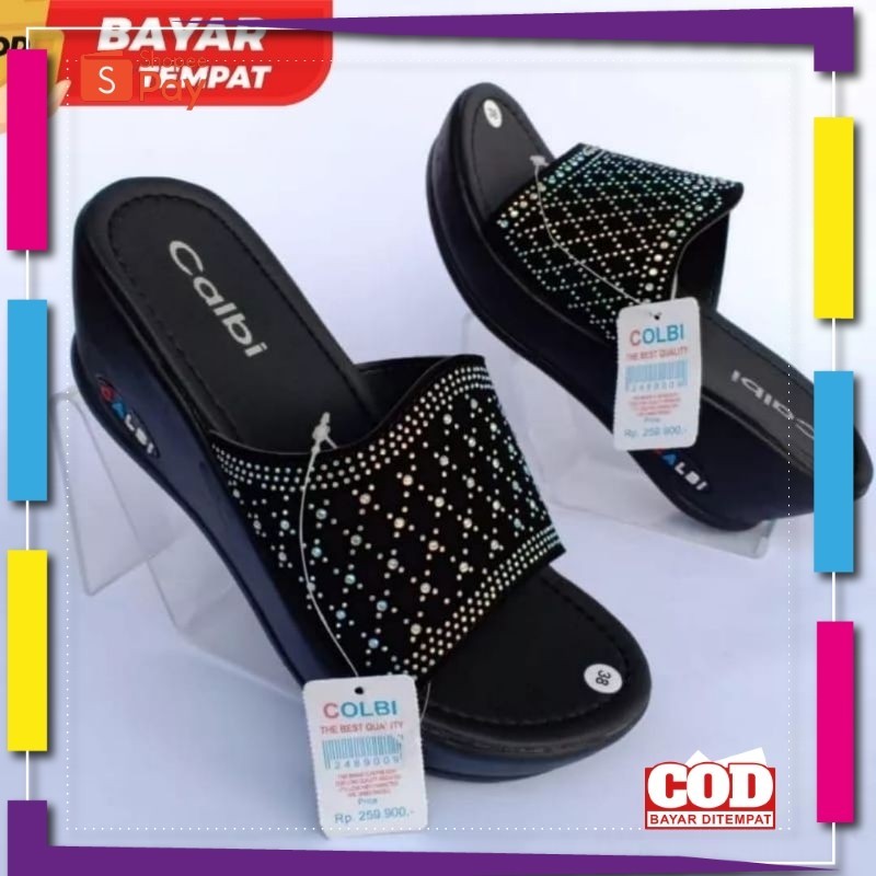 [PREMIUM ORIGINAL] SANDAL WANITA CALBI TERBARU/SANDAL WEDGES WANITA TERBARU 2022 TERMURAH / SANDAL S