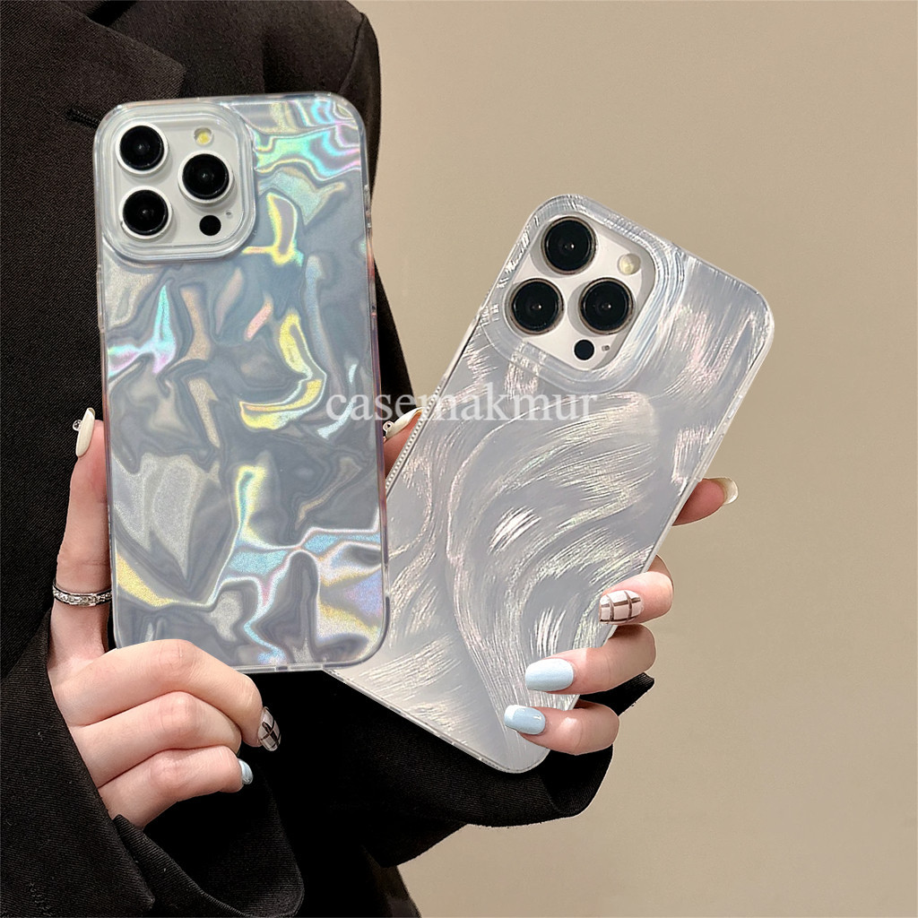 Xiaomi Redmi A3 13C 9a A1 A2 9 10 9t Note 8 11 12 13 Pro+ Poco F3 X6 Case Hologram Pearl Glow Casing