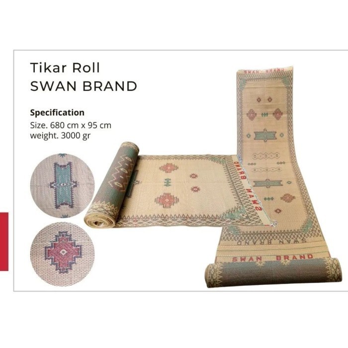 Swan Brand Tikar Plastik Gulung 6.7 x 1 / Lipat 3 x 2 / Lipat 2 x 2