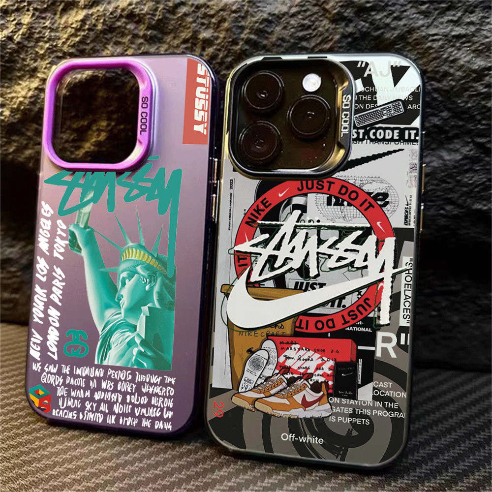 Statue of Liberty Casing Ponsel Buram IMD untuk Redmi Note 13 Pro Plus RedmiA3 A1 A2 13C 12C 10C 9C 