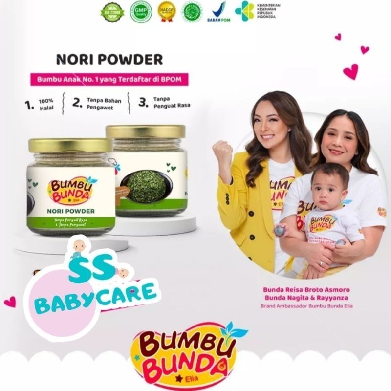 

Bumbu Bunda Elia Nori Powder Non MSG - Bubuk Tabur Rumput Laut MPASI