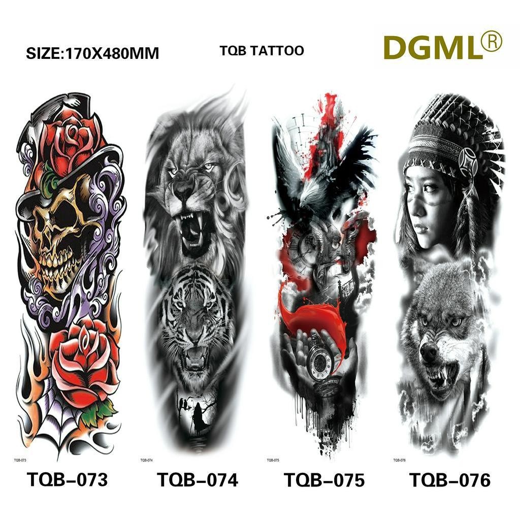 KEREN Tato Temporer Full Lengan Berwarna Anti Air Kode TQB 78-182 PROMO