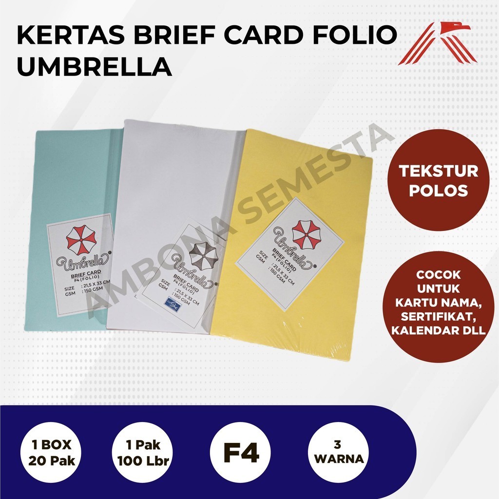 

Kertas Brief Card Umbrella Folio