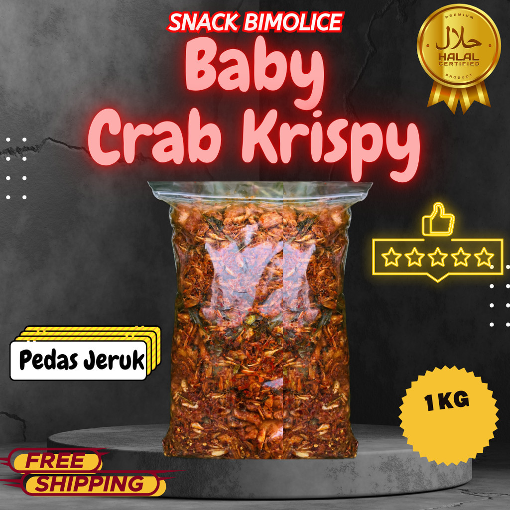 

BABY CRAB CRISPY Baby crab crispy 1 kg/ Baby crab murah gratis ongkir / Baby crab pedas daun jeruk /baby crab viral /baby crab best seller /Baby crab original #1