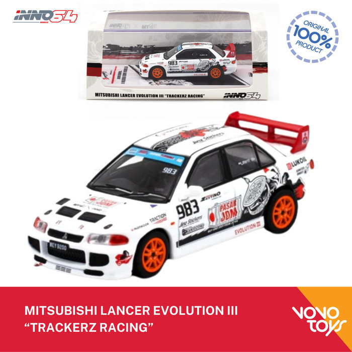 Inno 1/64 Mitsubishi Lancer Evolution III " TRACKERZ RACING" Inno64
