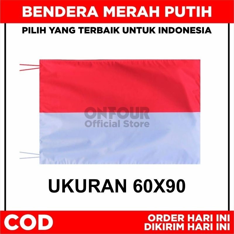 ONFOUR - BENDERA MERAH PUTIH INDONESIA 60X90