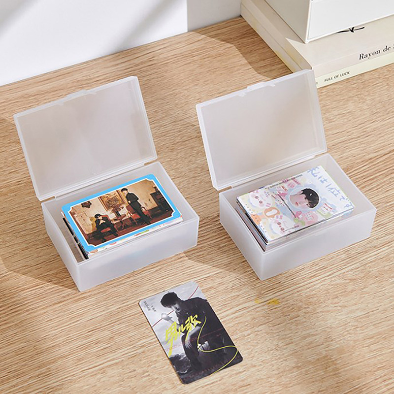 

Plastic Storage Box Idol Kpop Albumes Photo Storage Box Idol Photo Small Card Collection Organizer Stationery Storage Container