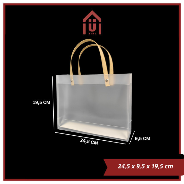

UNISO - PLASTIC BAG TRANSPARANT BENING TAS MIKA PP SOUVENIR POLOS - 14,5x10x19,5