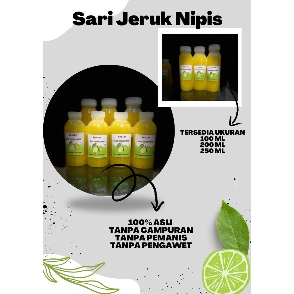 

Perasan Jeruk Nipis 100% Murni / Sari Jeruk Nipis / Original / S N