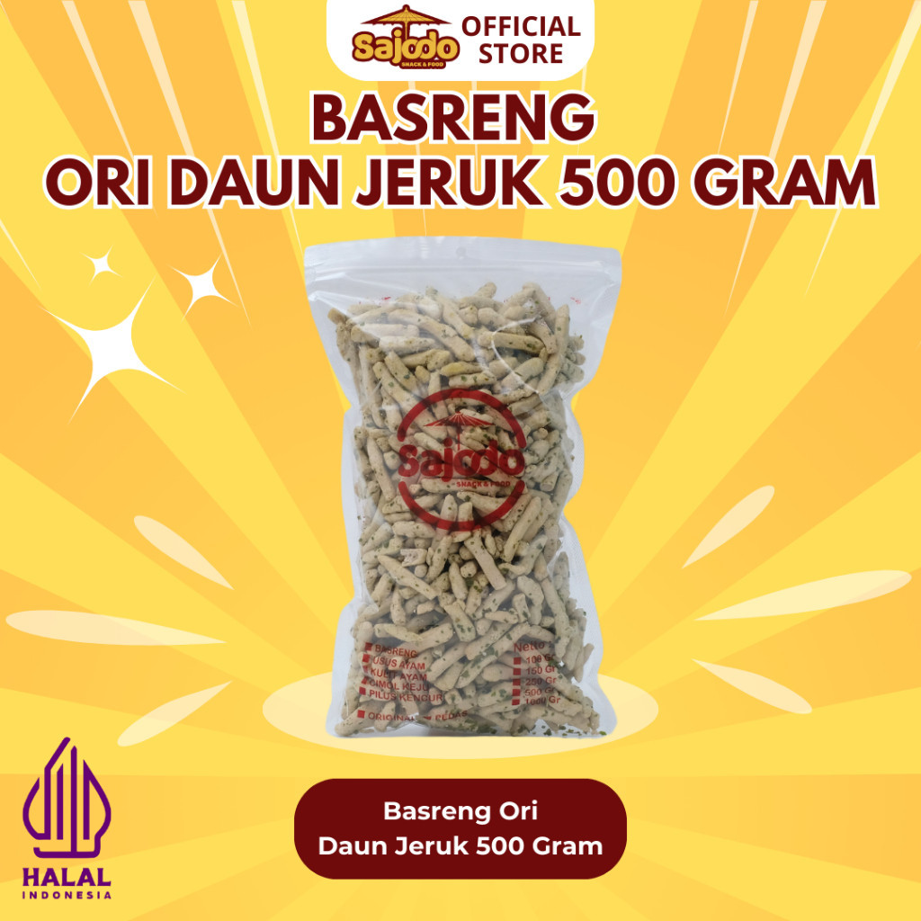 

Basreng Original Daun Jeruk 500 Gram Sajodo Snack Setengah kilo Bakso Baso Goreng Ori jajanan cemilan Viral oke snack sultan Bandung Renyah Murah rajangemil17 rajangemil raja ngemil