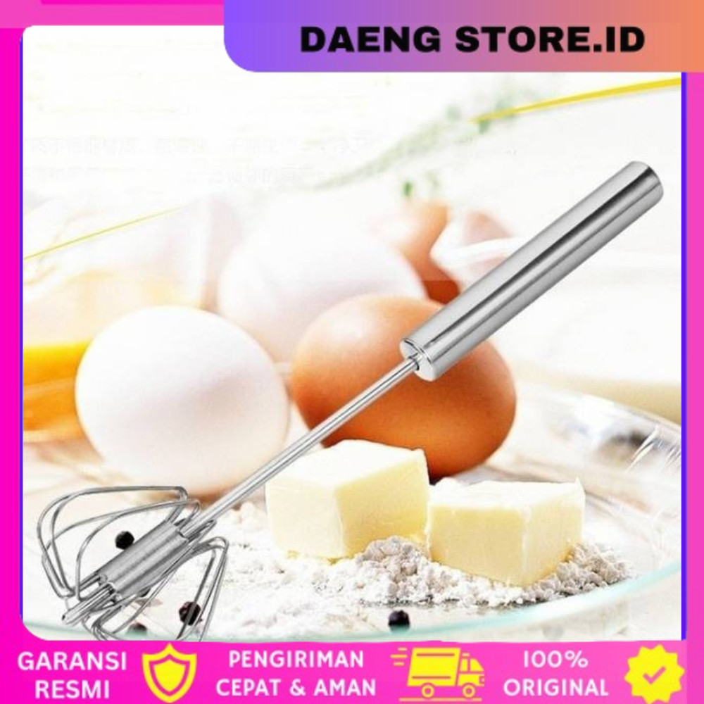 COD-Hand Mixer Mini Semi Otomatis Pengocok Telur Silver Hand Mixer Mini Electric Alat Pegaduk Telor
