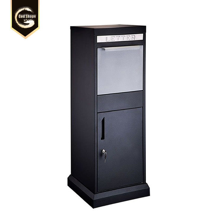 

parcel box with lock outdoor freestanding mailbox custom post office box