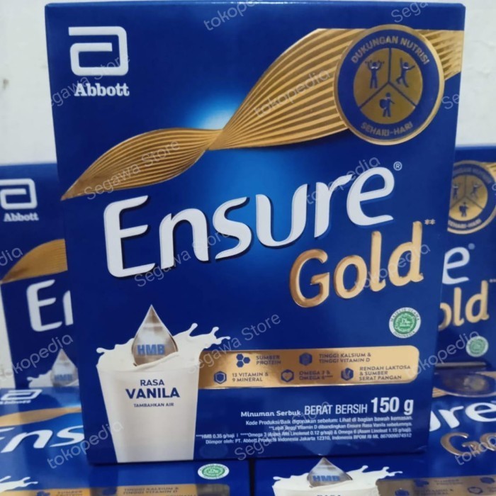 

COD GRATIS ONGKIR Ensure Gold 150gr Vanilla EXP 2025