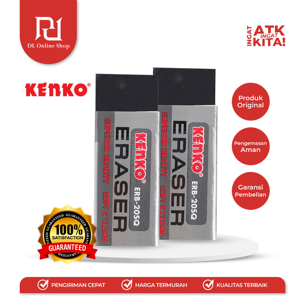 

KENKO PENGHAPUS HITAM/ ERASER ERB-20SQ (1PC)
