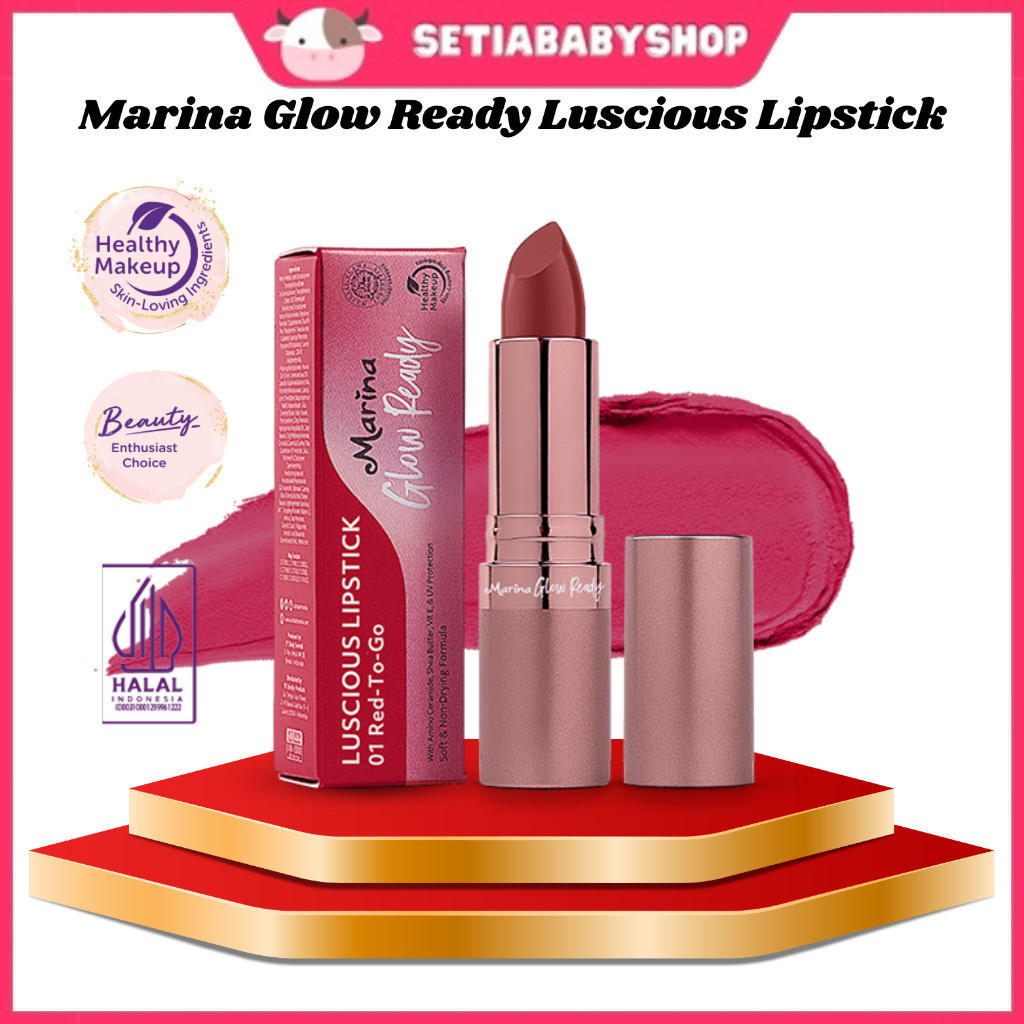 **Marina Glow Ready Luscious Lipstick