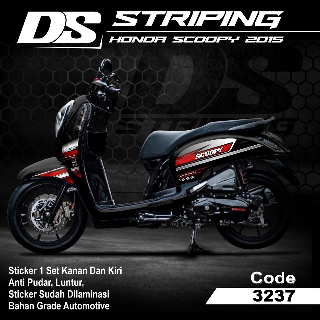 Stiker Striping Scoopy 2013 2014 2015 2016