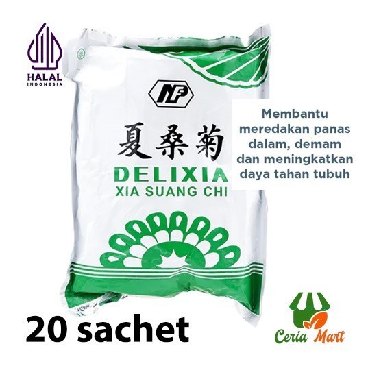 

Delixia Xia Suang Chi 20 Sachet Herbal Cina Pereda Panas Dalam Sakit Tenggorokan