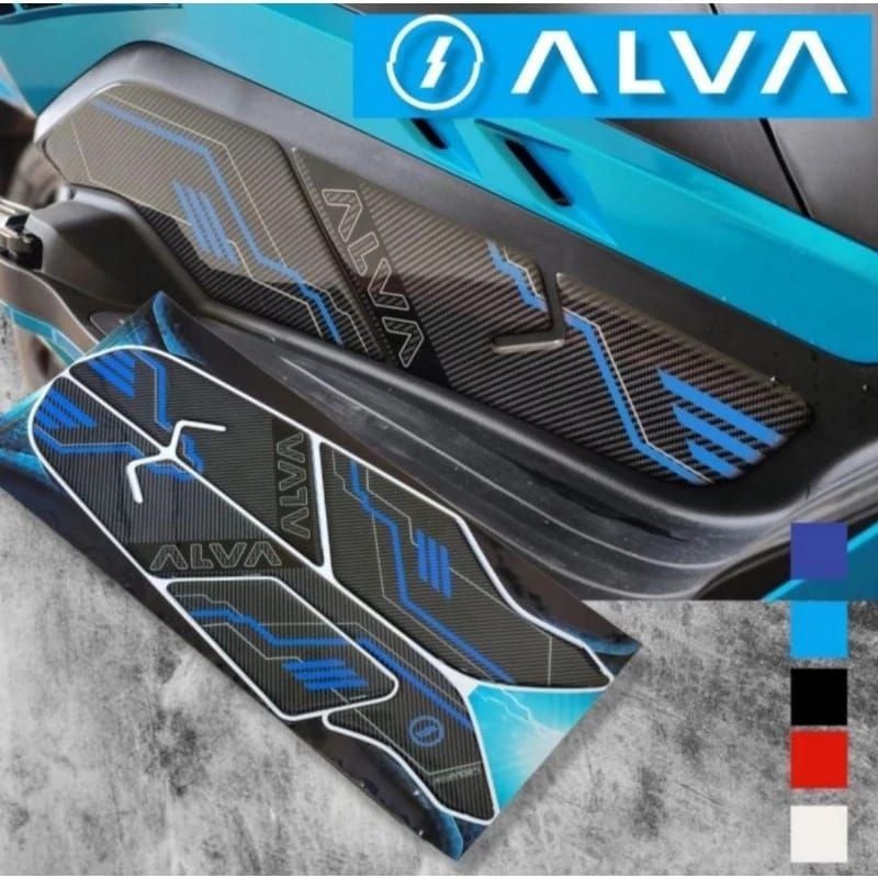 Stiker timbul Motor Listrik ALVA ONE stiker Sidepad Resin ALVA ONE 2022/- 2023