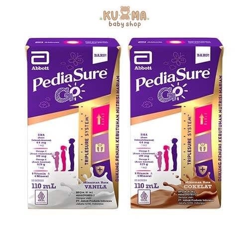 

Pediasure Go Susu UHT 110ml (Coklat/Vanila) Ready to drink