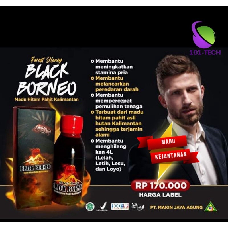 

{Solusi andalan laki laki}Madu Black Borneo 1 Botol 120ml Orijinal MJA 101-Tech