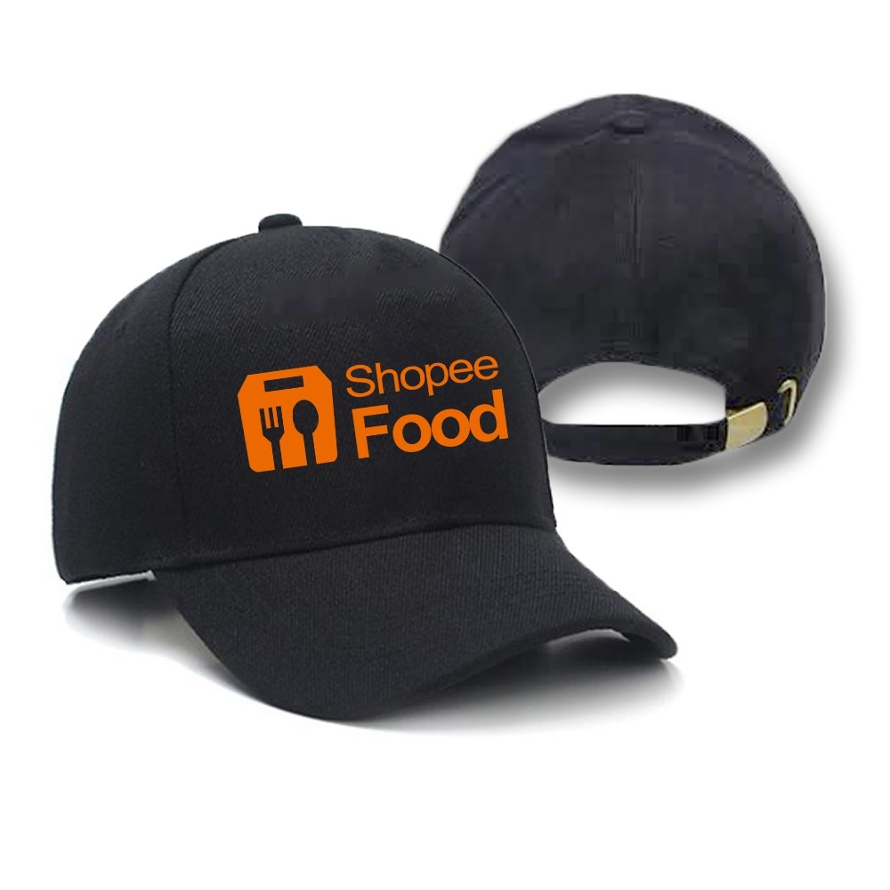 TOPI TRUCKER DRIVER SHOPEE FOOD TERBARU / TOPI CUSTOM SABLON FREE / TOPI POLOSAN KEREN