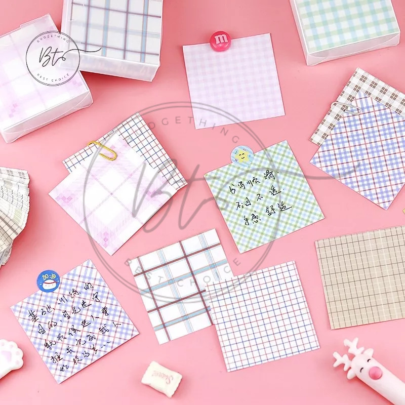 

Journamm.id 200 Lembar GRID SERIES CUTE Memo Note Paper Notepad