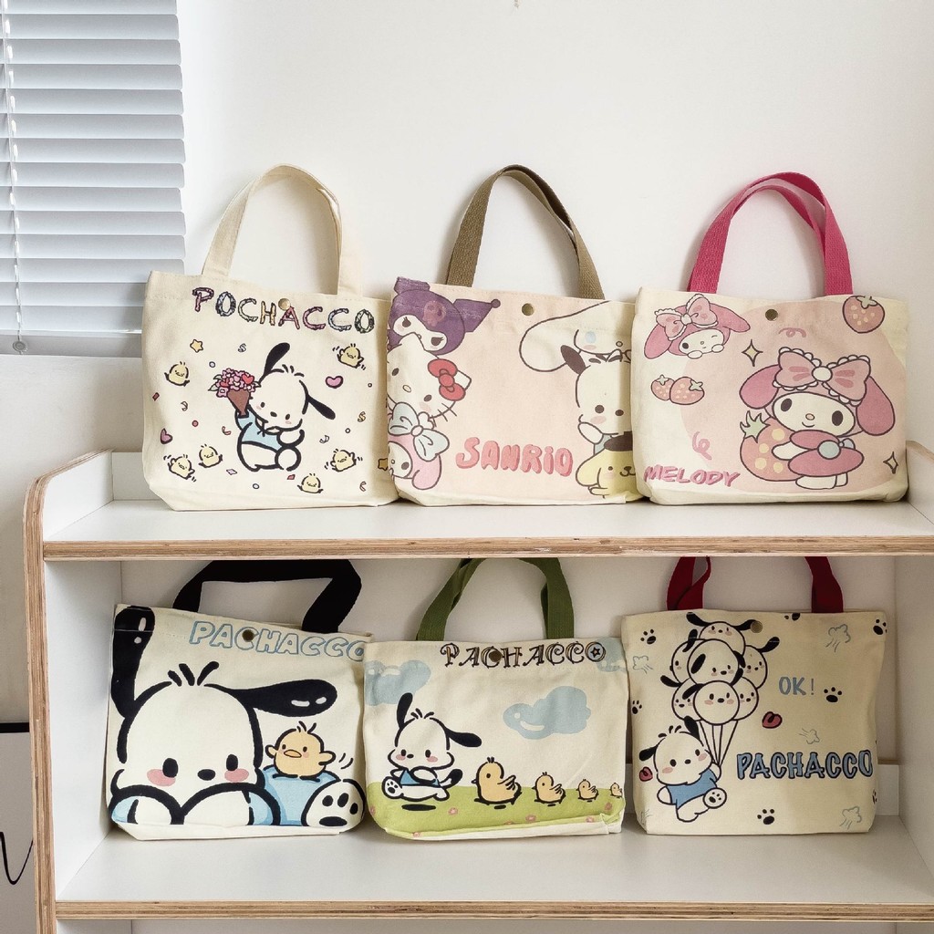 

Tote Bag Chiro Handbag Tas Canvas Jinjing Wanita Korean Style/Tas Sekolah Anak Remaja Lucu