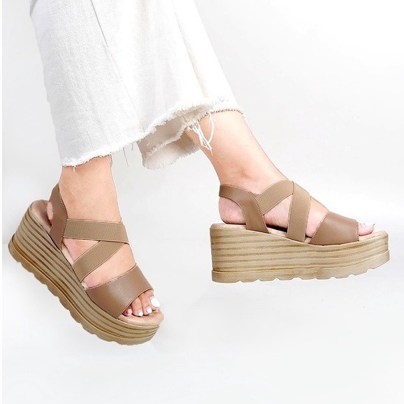 Pollux Bold WPOGO 14 - Sandal Wedges Wanita | Sepatu Sandal Wedges Wanita