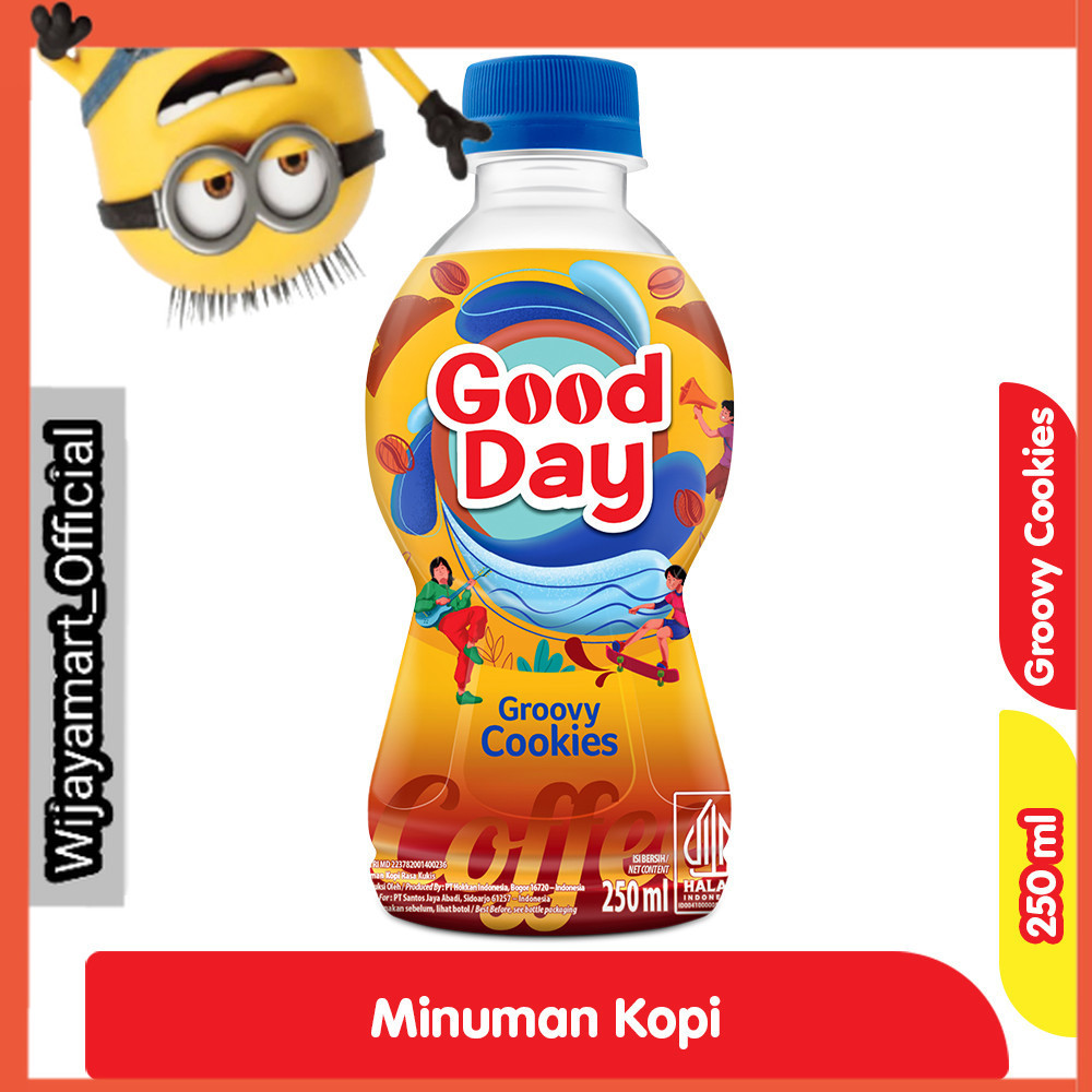 

Good Day Minuman Kopi Groovy Cookies 250 ml