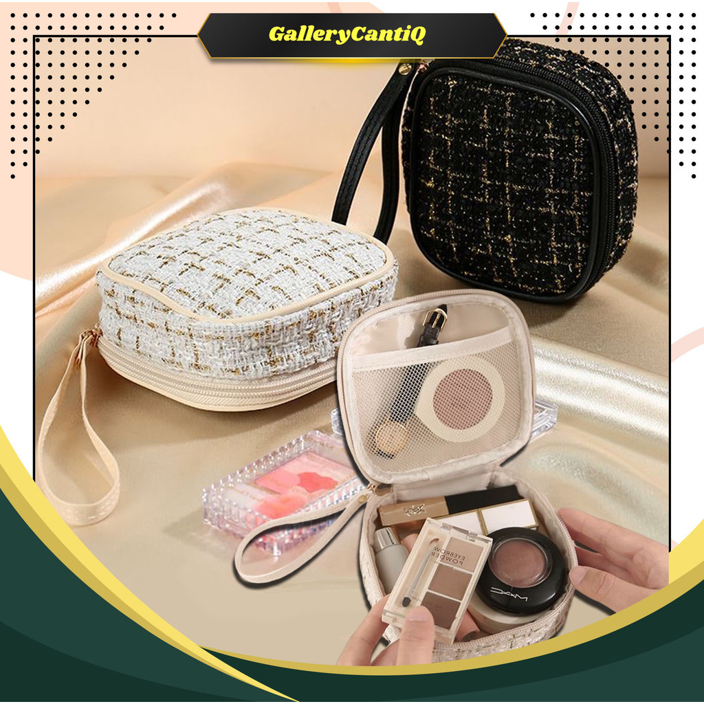 GalleryCantiQ - Tas Make Up Mini Simple Tas Kosmetik Kecantikan Lucu Korea Serbaguna Praktis TK11