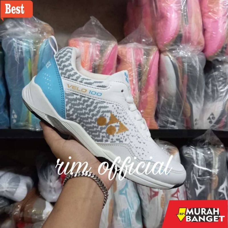 sepatu badminton murah berkualitas Sepatu Badminton Pria Putih Wahit Terbaru Sepatu Bulutangkis Teni