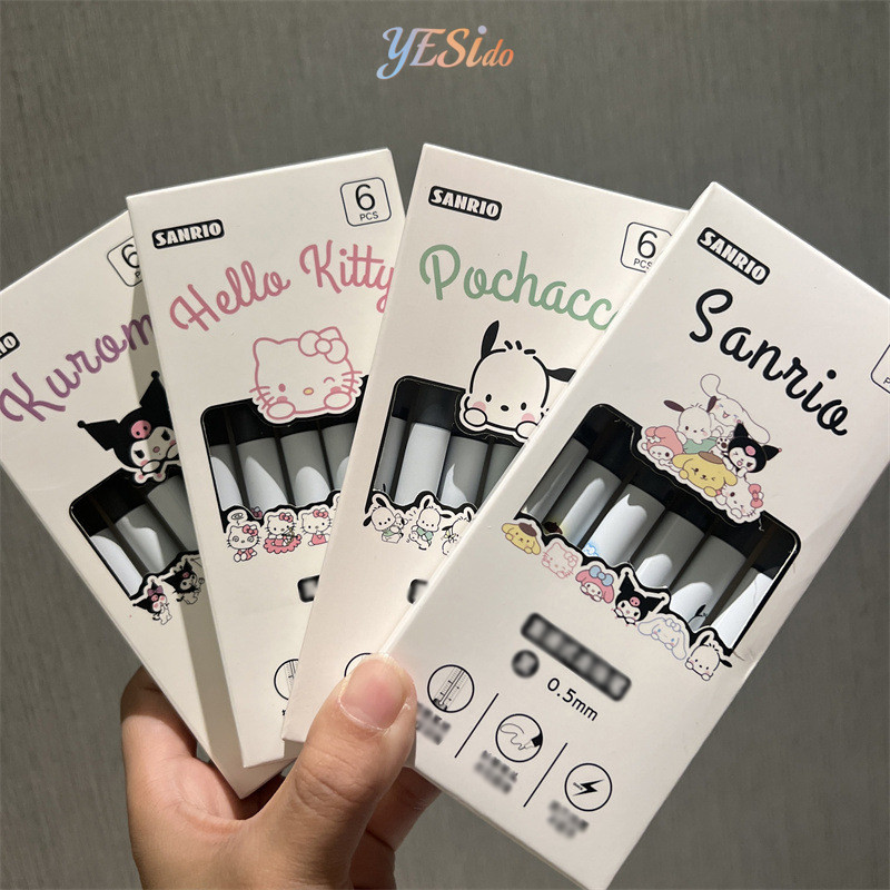 

COD✨ Pena Uniseks Cair Lurus Sanrio Di Dalam Pena Hitam Lucu Yang Cepat Kering Pena Ujian Siswa 0.5mm-YES